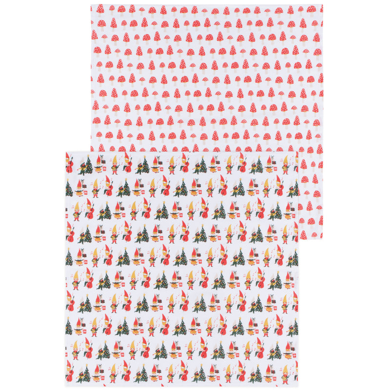 Gnome For The Holidays Floursack Dishtowels Set of 2