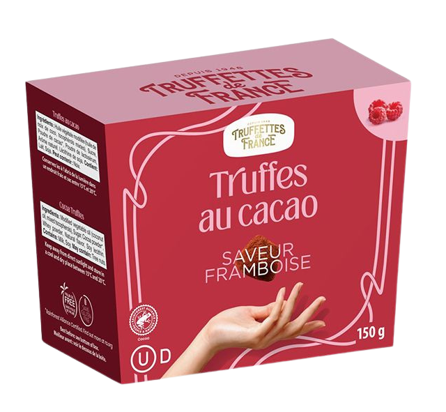 Truffettes de France - Raspberry flavour chocolate truffles