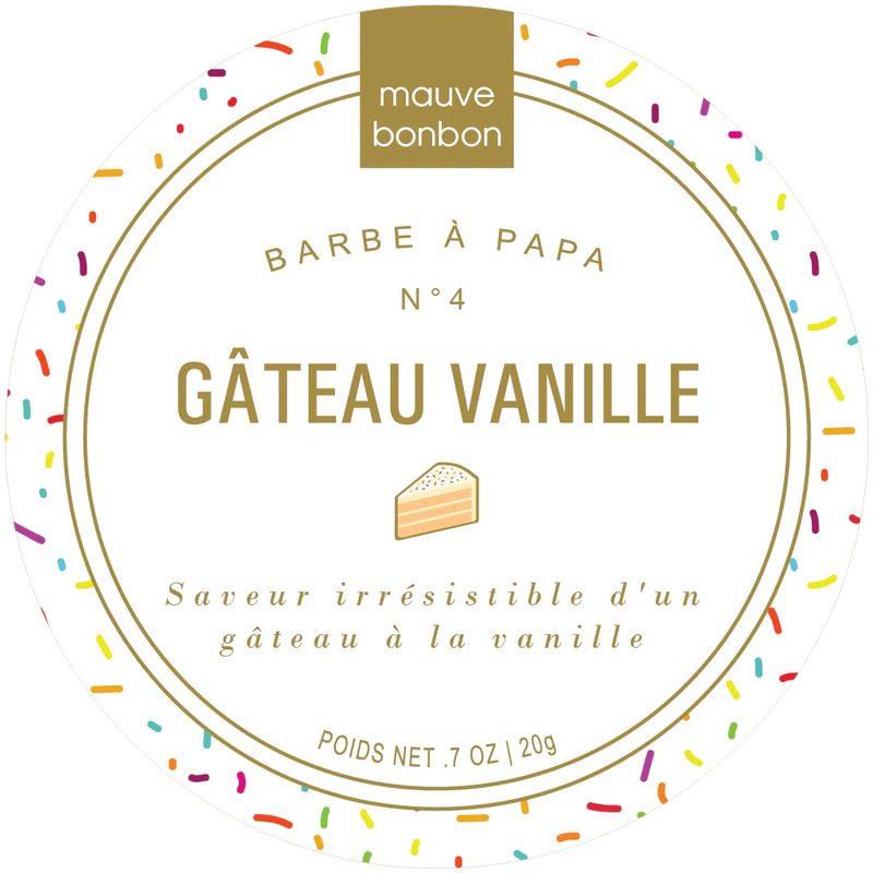 Mauve Bonbon Vanilla Cake Cotton Candy