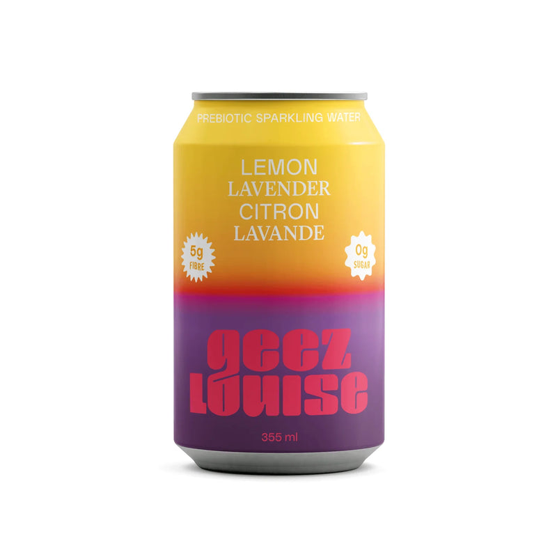 Geez Louise Sparkling Water Lavender Lemon