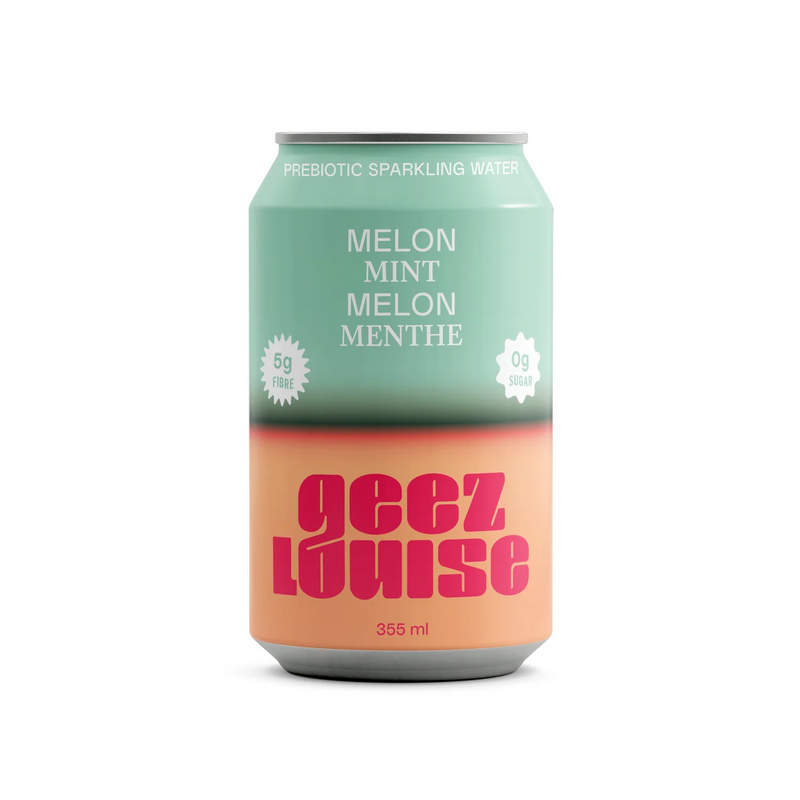 Geez Louise Sparkling Water Melon Mint (4-pack)