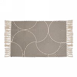 Grey Rug with Fringe