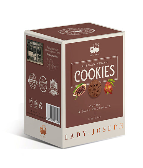 Lady Joseph Vegan Cookies - Cocoa and dark chocolate