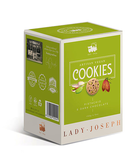 Lady Joseph Vegan Cookies - Dark chocolate and pistachio