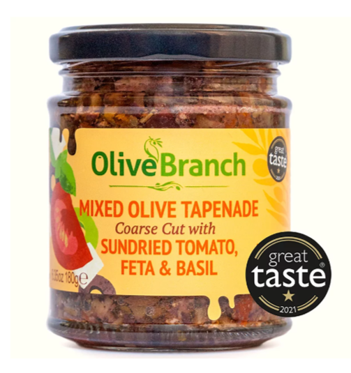 Olive Branch Mixed Olive Tapenade with Sundried Tomato, Feta & Basil