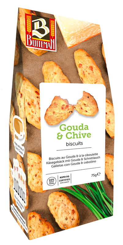 Buiteman Gouda & Chive Oven Baked Biscuits