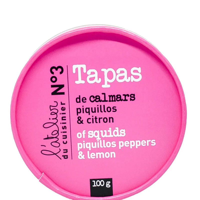 Tapas l'Atelier - Squid, Piquillo peppers & Fresh Lemon
