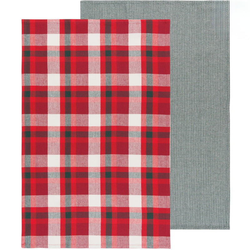 Recycled Cotton Tannenbaum Christmas Dishtowels Se