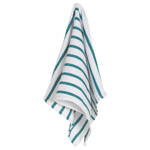 Peacock green dishtowel