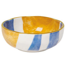 Canvas Pinch Bowl (Yellow rim)