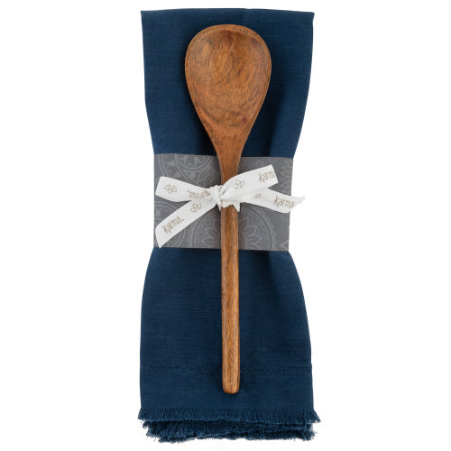 Tea Towel with Spoon - Indigo