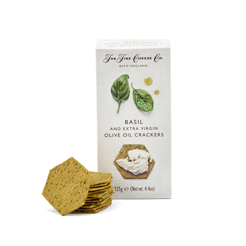 The Fine Cheese Co Basil and Extra Virgin Olive Oil Crackers