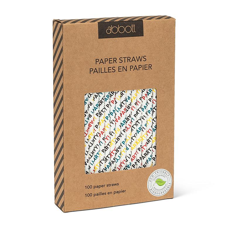 PARTY Paper Cocktail Straws (Long)