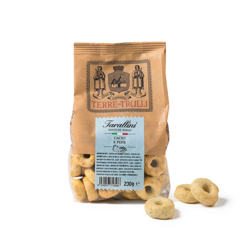 Terre dei Trulli Cheese and Black Pepper Taralli