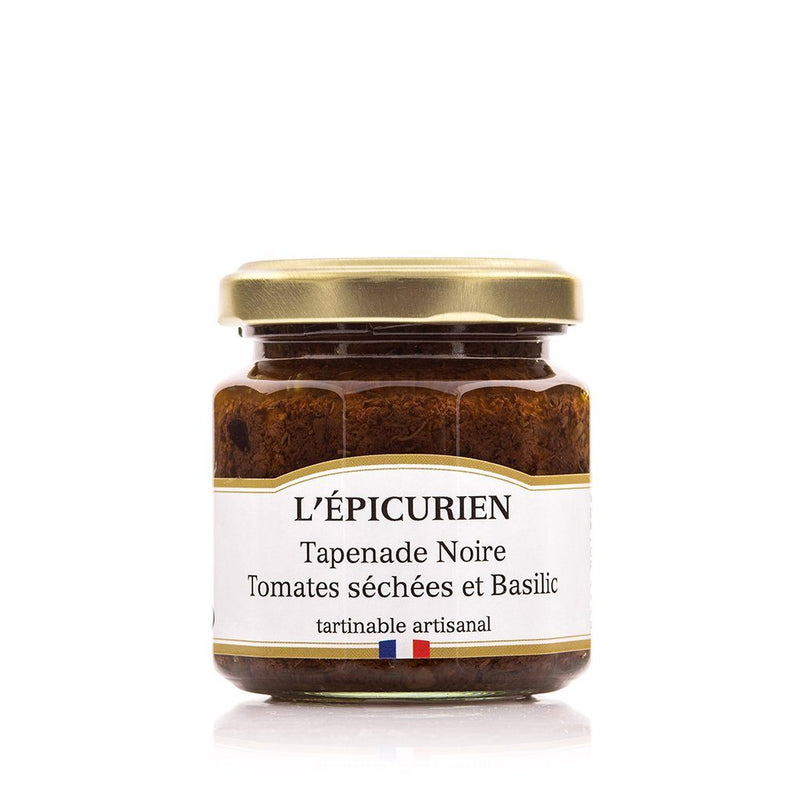 Épicurien Black Tapenade with Dried Tomatoes and Basil