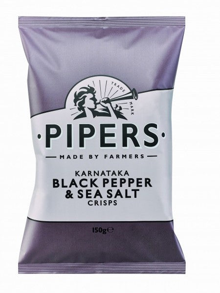 Pipers Crisps Black Pepper & Sea Salt